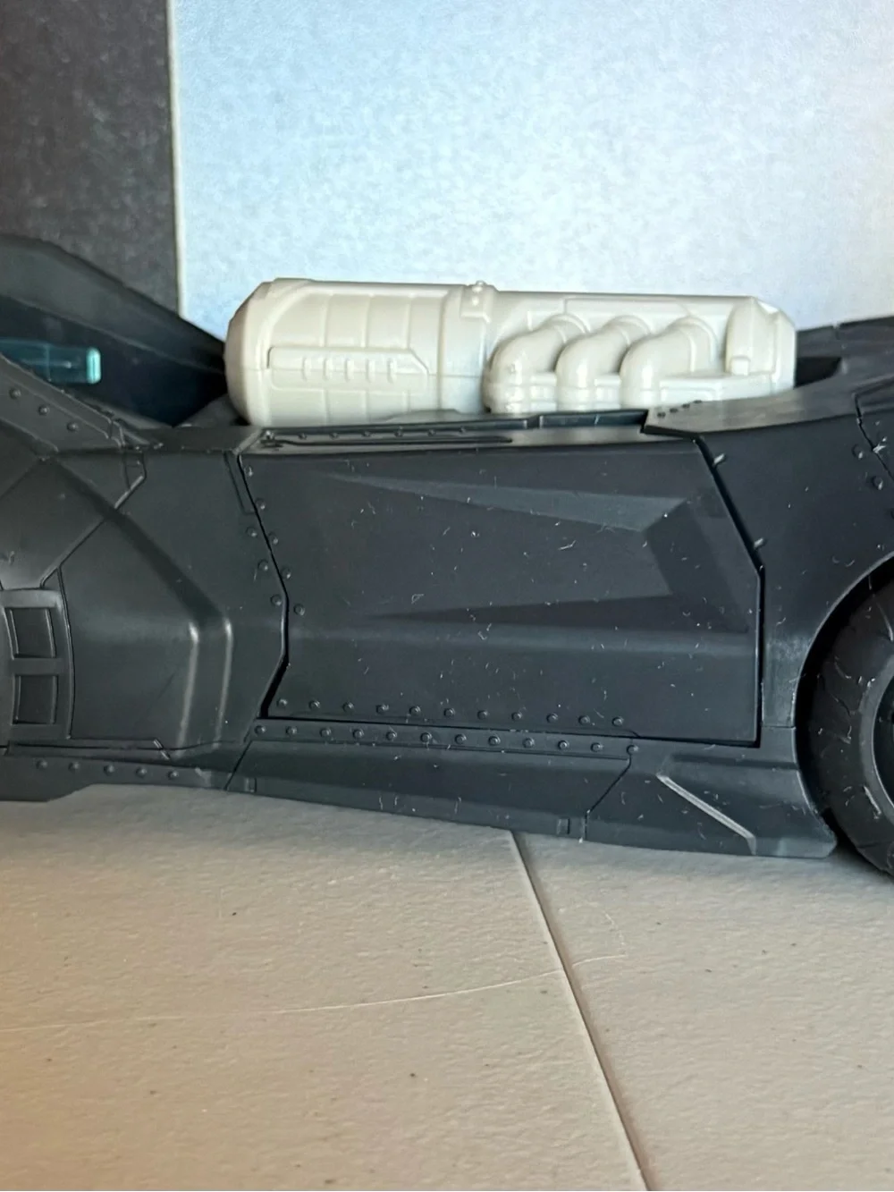 DC Black Bat Mobil Toy Panel with Raised Grille Detailing